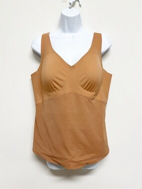 Honeylove Womens Plus Tan Sand Smoothing Shapewear Cami Tank Size 3X